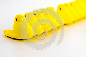 Yellow Easter marshmallow chicks