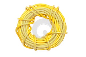Yellow electric cable