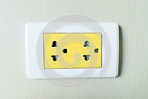 Yellow electricity plug