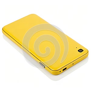 Yellow Electronic Device isolated on white background