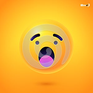 Yellow Emoji faces emoticon smile, digital smiley expression emotion feelings, chat cartoon emote