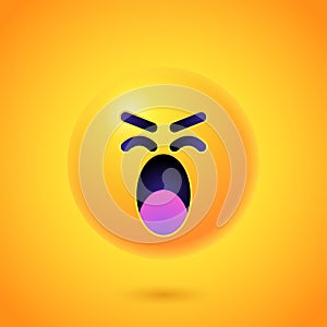 Yellow Emoji faces emoticon smile, digital smiley expression emotion feelings, chat cartoon emote