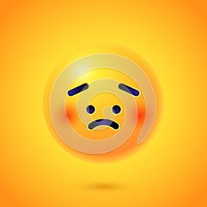 Yellow Emoji faces emoticon smile, digital smiley expression emotion feelings, chat cartoon emote