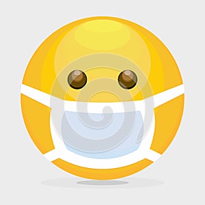 YELLOW EMOTICON USING MASK 1