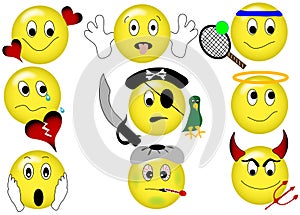 Yellow Emoticons