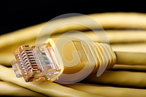 Yellow Ethernet Cable