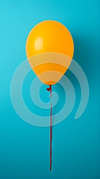 Yellow Euphoria: A Minimalist Balloon