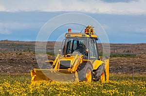 Yellow Excavator