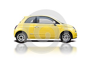 Fiat 500 isolated on white background photo