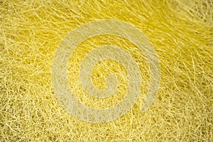 Yellow fiber of the silkworm,