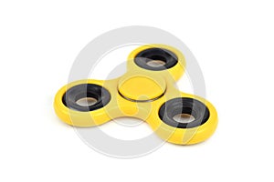 Yellow fidget spinner photo
