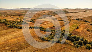 Yellow fields in Romania