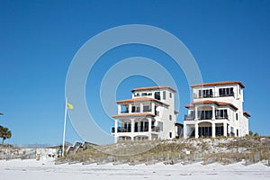 Yellow Flag with Houses