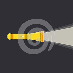 Yellow flashlight icon.