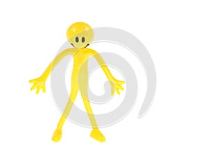 Yellow Flexi-plastic Figure 1