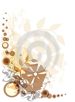 Yellow floral background