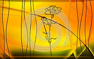 Yellow flower background