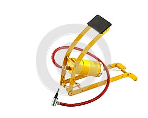 Yellow foot air pump