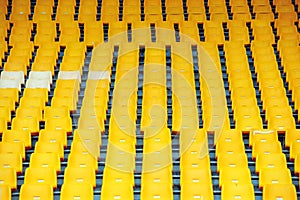 Yellow football seats