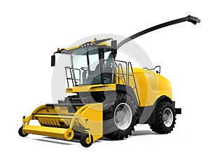 Yellow Forage Harvester