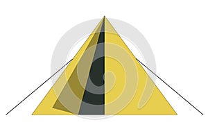 Yellow A-Frame Tent