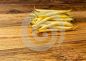 Yellow French Beans, Raw String Beans Pile, Fresh Wax Bean Pods