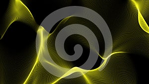 Yellow geometric abstract technology and science background, geometric background, technology background. Data visualization