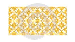 Yellow Geometric Moroccan Pattern, vector design Generative AI