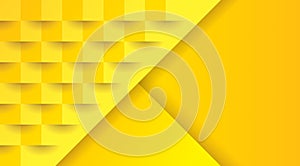 Yellow geometric pattern, abstract background template.