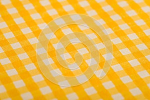 Yellow Gingham Background
