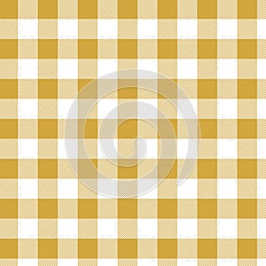 Yellow Gingham pattern. Texture from squares for plaid, tablecloths, clothes, shirts, dresses, paper, bedding, blankets, quilts an