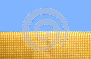 Yellow Gingham Tablecloth