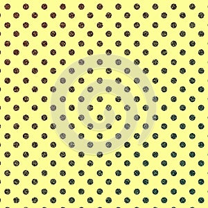 Yellow with glitter polka dot background