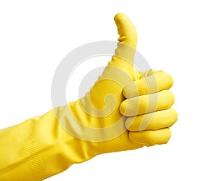 Yellow glove