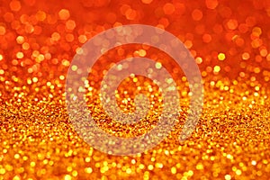 Yellow Gold Orange Glitter Background