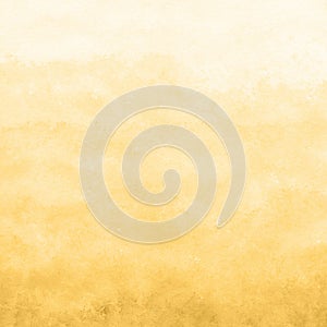 Yellow gold watercolor texture background, hand painted