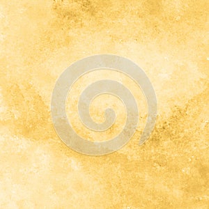 Yellow gold watercolor texture background, hand painted