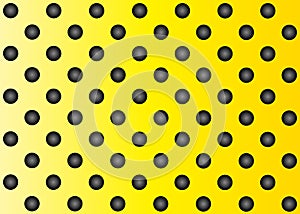 Yellow or golden metal stainless steel aluminum perforated pattern texture mesh background