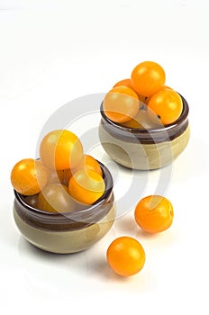 Yellow grape tomatoes