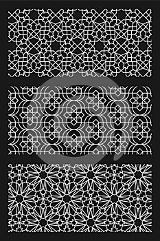 white and gray abstract hand drawn pattern collection