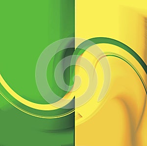 Yellow Green Background Abstract Shapes Blurs Textures