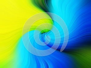 Yellow green and blue twirl abstract background