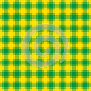 Yellow and green check pattern, square seamless tile