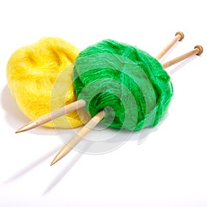 Yellow and Green Mohair photo