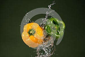 Yellow and Green Pepper