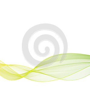 Yellow green wave. abstract vector illustration. eps 10