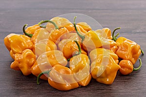 Yellow Habaneros or Scotch Bonnet Peppers Closeup #3
