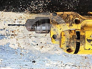 Yellow hand drill