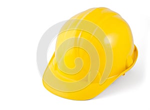 Yellow Hard Hat Isolated on White