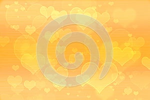 Yellow hearts background wallpaper